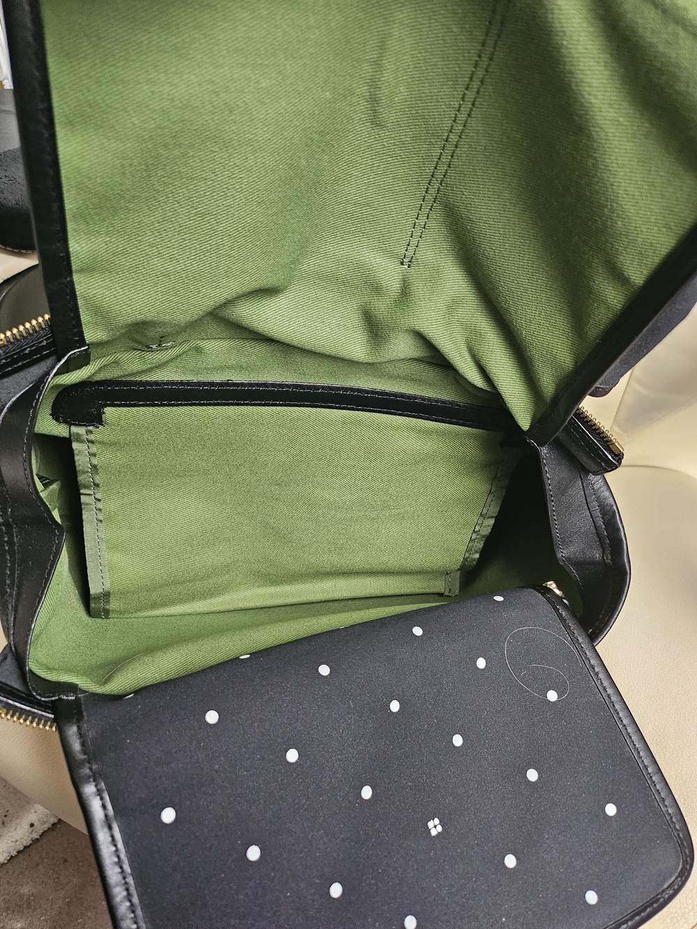 Kate Spade Black Polka Dot Tote Bag - Picture 12 of 14